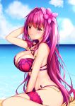  bikini fate/grand_order garter scathach_(fate/grand_order) swimsuits tolenia 