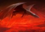  dragon fantasy flying from_side lava manzanedo original scales solo western_dragon wings 