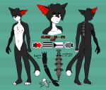  anthro black_body black_fur claus_(timmy_rap_1o1) domestic_cat felid feline felis fur hi_res humanoid lemonpuff male mammal model_sheet solo tuxedo_cat 