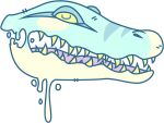 2017 absurd_res adobe_illustrator_(artwork) alligator alligatorid alpha_channel ambiguous_form ambiguous_gender blue_body blue_scales crocodilian digital_drawing_(artwork) digital_media_(artwork) dripping flat_colors headshot_portrait hi_res jaspering portrait purple_tongue reptile scales scalie sharp_teeth simple_background solo teeth tongue transparent_background yellow_eyes yellow_teeth