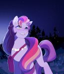  absurd_res arthropod aztrial bag beetle earth_pony elateroid equid equine female firefly green_eyes hair hasbro hi_res horse insect jewelry mammal mlp_g5 my_little_pony necklace night pony purple_hair purple_tail shoulder_bag smile star sunny_starscout&#039;s_mother_(mlp) tail 