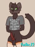 anthro bottomless clothed clothing genitals knot legwear male mammal meme meme_clothing mustelid penis solo solo_focus thigh_highs topwear wide_hips yaboyfoz!