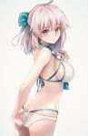  ass bikini fate/grand_order panty_pull sakura_saber see_through swimsuits tkb undressing 