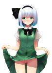  censored konpaku_youmu nigou_(aozoragarou) nopan pussy skirt_lift touhou 