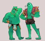  anthro doug_(monster_con) duo epic_games fortnite goo_creature hi_res male male/male muscular muscular_male rippley_(fortnite) slightly_chubby vitikko 