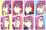  bandaged_head bandages bb_(fate) black_coat blush coat earrings facial_mark fate/extra fate/extra_ccc fate/extra_ccc_fox_tail fate/grand_order fate/hollow_ataraxia fate/stay_night fate_(series) flower forehead forehead_mark glasses gorgon_(fate) hair_flower hair_ornament hair_ribbon jewelry kingprotea_(fate) long_hair long_sleeves matou_sakura medusa_(fate) medusa_(rider)_(fate) multiple_girls multiple_persona necklace open_mouth parvati_(fate) popped_collar purple_eyes purple_hair red_ribbon ribbon scales smile square_pupils uyuki_(ouun) very_long_hair violet_(fate) 
