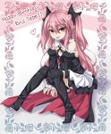  1girl boots highres krul_tepes kyuutou_(kyuutouryuu) owari_no_seraph pink_eyes pink_hair solo thigh_boots thighhighs twintails 