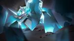 alternate_color aqua_eyes commentary gem grin holding holding_gem matwvv mega_sableye no_humans pokemon pokemon_(creature) sableye sharp_teeth shiny_pokemon smile solo standing teeth 
