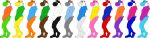 5_toes absurd_res alpha_channel anthro black_yoshi blue_yoshi bottomless brown_yoshi butt clothed clothing cyan_yoshi dinosaur feet green_yoshi grey_yoshi group hi_res hoodie humanoid humanoid_feet male mario_bros model_sheet nintendo orange_yoshi pink_yoshi plantigrade prehistoric_species purple_yoshi red_yoshi reptile scalie sparksstars toes topwear white_yoshi yellow_yoshi yoshi yoshi_(character)