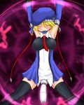  arc_system_works armpits arms_up ball_gag bdsm beret black_legwear black_thighhighs blazblue blonde_hair blush bondage bound breasts detached_sleeves drool eyes_closed female gag hat helpless necktie noel_vermillion red_ribbon restrained ribbon saliva short_hair solo submissive sweat thighhighs trembling uniform vibrator vixen_(pixiv9376) zettai_ryouiki 