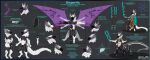 4_arms absurd_res anthro armor biogentic biogentic_(protogen) butt claws cybernetic_arm cybernetic_leg cybernetic_limb cybernetics description emotes fluffy fur gun handgun hardlight hi_res hunamarts machine male melee_weapon model_sheet multi_arm multi_limb nanites pawpads paws pistol polearm protogen protogen_armor protogen_face protogen_visor raised_wings ranged_weapon solo spear spread_wings symbol tail taur text tongue weapon white_body white_fur wings