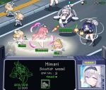  6+girls animal_ears archon_(starcraft) ass black_hair blonde_hair blue_archive braid completely_nude dual_wielding fake_animal_ears fake_screenshot goliath_(starcraft) grey_hair hairband halo hanako_(blue_archive) health_bar highres himari_(blue_archive) hm_(hmongt) holding light_censor long_hair long_sleeves mechanical_halo missile miyu_(blue_archive) mole mole_under_eye multiple_girls nude parody pink_hair pointy_ears powered_wheelchair purple_eyes purple_hair red_eyes school_uniform serafuku starcraft striped_clothes striped_hairband trinity_student_(blue_archive) two_side_up wheelchair white_halo yuuka_(blue_archive) 