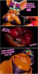 3d_(artwork) absurd_res anthro bat bikini bodily_fluids clothing colored_nails digital_media_(artwork) eyewear female green_eyes hi_res humanoid inside_stomach keynor low-angle_view macro mammal micro nails object_vore open_mouth organs planet planet_vore rouge_the_bat sega size_difference solo sonic_the_hedgehog_(series) stomach stomach_acid sun sunglasses swimwear tagme text two-piece_swimsuit vore