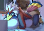 abdl absurd_res adult_baby ageplay animal_humanoid anthro avian avian_feet avian_humanoid beak bed bib bodily_fluids braviary cloth_diaper clothed clothing cloud computer diaper diaper_blowout diaper_fetish diaper_humping diaper_use electronics endoudouhu fan_character fastener feathered_wings feathers feces feet furniture generation_5_pokemon genital_fluids grinding hi_res hug hugging_object hugging_pillow humanoid humping_diaper illuminated infantilism laptop leaking_diaper light looking_at_computer looking_at_laptop looking_at_object looking_at_porn looking_pleasured male masturbation moonlight multicolored_body nado_soarian night nintendo pillow pillow_humping pokemon pokemon_(species) pokemorph pooping pornography raised_tail roleplay shadow sigh sighing soiled_diaper soiling soiling_diaper solo star tail tail_feathers talons toes unclean_diaper urine used_diaper using_diaper watching_video wearing_diaper wet_diaper wetting wetting_diaper window wings