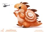  aircraft cinnamon_bun cryptid-creations food food_creature helicopter solo 