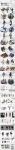  5boys 6+girls absurdres character_name chinese_text copyright_name full_body grey_background highres incredibly_absurdres mist_sequence multiple_boys multiple_girls multiple_views official_art reference_sheet sitting sketch_inset standing tall_image weapon 