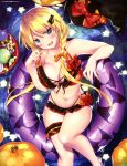  bikini garter halloween motomiya_mitsuki pointy_ears swimsuits wet witch 