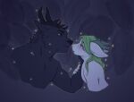 about_to_kiss anthro anthro_on_anthro antlers arthropod at_night beetle chimera dragon duo elateroid firefly forest hand_on_cheek horn ignatius_(wickedstag) insect jungle lizurel_(wickedstag) male male/male mythological_creature mythological_scalie mythology night night_in_the_woods plant romantic romantic_couple romantic_night scalie tree wickedstag