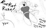 2025 5_fingers anthro aquilops big_breasts breasts cavemanon_studios ceratopsian clothing curvy_figure dialogue dinosaur duo english_text eyelashes facial_horn female fingers goodbye_volcano_high hair head_spikes hi_res horn leotard long_hair long_tail lucha_libre_mask mask midair monochrome motion_lines nose_horn open_mouth ornithischian prehistoric_species reptile rosa_(gvh) scalie sketch snoot_game spiked_tail spikes spikes_(anatomy) sports_mask sportswear tail text thick_thighs voluptuous voluptuous_anthro voluptuous_female wrestling wrestling_mask yeik_art
