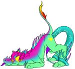abdominal_bulge animated ass_up canid canine digital_media_(artwork) egg egg_insertion feral horn low_res male mammal monster multi_eye oviposition penetration penile penile_penetration pixel_(artwork) pixel_animation raised_tail short_playtime solo tail tentacles tongue tongue_out w00fler w00fler_(w00fler)
