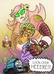 2020 4_fingers anthro armless bone clothing dialogue digital_drawing_(artwork) digital_media_(artwork) domestic_cat dummy felid feline felis female fingers gloves group hair handwear humanoid jojo&#039;s_bizarre_adventure killb94_(artist) killer_queen mad_dummy mad_mew_mew male mammal papyrus_(undertale) sheer_heart_attack skull skull_head stand_(jjba) suit suit_and_tie tail text trio undertale undertale_(series) yoshikage_kira