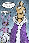 2023 animate_inanimate anthro batman_(series) chess_piece clothing coat dc_comics digital_drawing_(artwork) digital_media_(artwork) duo english_text floating_hands glitch_productions gloves handwear jax_(tadc) killb94_(artist) king kinger_(tadc) lagomorph leporid male mammal meme rabbit raining royalty sad signature text the_amazing_digital_circus this_is_where_i_watched_my_parents_die topwear wet