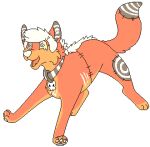 2017 aliasing alpha_channel ambiguous_gender canid canine collar_tag digital_drawing_(artwork) digital_media_(artwork) digitigrade duskky feral flat_colors full-length_portrait fur grey_inner_ear grey_pawpads grey_pupils low_res mammal mane markings multicolored_pawpads open_mouth orange_body orange_fur orange_tongue patchwork_creature pawpads paws portrait pupils raised_tail sebdoggo skull_collar_tag solo spiral_pupils spookky_(jaspering) striped_collar striped_inner_ear striped_pawpads stripes surgical_suture tail tongue two_tone_collar two_tone_inner_ear two_tone_pawpads white_eyes white_inner_ear white_mane white_markings white_nose white_pawpads yellow_sclera