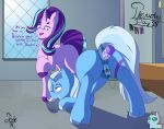 absurd_res anal anal_penetration anus ass_up blush dildo duo equid female feral friendship_is_magic hi_res horn jojo_hernandez looking_pleasured mammal my_little_pony ocellus_(mlp) penetration pussy sex_toy starlight_glimmer_(mlp) trixie_(mlp) unicorn vibrator 