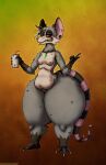 2025 absurd_res anthro breasts buckteeth container cup digital_media_(artwork) drinking_straw ear_piercing female fur genitals grey_body grey_fur hi_res huge_thighs hybrid if_hell_had_a_taste jewelry mammal multicolored_body multicolored_fur murid murine navel necklace nipples nude piercing procyonid raccoon rat rayjay_dhabb red_eyes rodent slightly_chubby slightly_chubby_anthro slightly_chubby_female solo teeth thick_thighs two_tone_body two_tone_fur viroveteruscy vulva wide_hips yellow_sclera