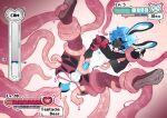 absurd_res ahegao alexthedogkin anthro bad_end black_body black_fur blue_hair blue_penis clothing femboy forced fur fushha game_over gameplay_mechanics genitals hair hi_res lagomorph leporid looking_pleasured male male/male mammal oral oral_penetration pawpads paws penetration penis rabbit rape sex solo solo_focus tentacle_in_mouth tentacle_penetration tentacle_rape tentacle_sex tentacles torn_clothing white_body