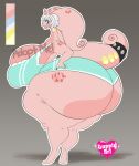 absurd_res anthro ass_up big_butt butt curvy_figure female generation_6_pokemon goodra gupply hi_res interspecies nintendo overweight pinup pokemon pokemon_(species) pokephilia pose slime solo wide_hips