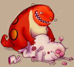 2_toes 3_arms 4_eyes 4_fingers ambiguous_fluids anal anal_penetration aroused aroused_face aroused_male aroused_smile bent_over black_eyes blush blush_lines bodily_fluids bombo bombo_(species) butt butt_grab clenched_teeth cream_belly detachable detachable_limbs detached_foot disney doggystyle drooling duo eyestalks faggotrat feet fingers from_behind_position half-closed_eyes hand_on_butt heart_symbol heterochromia looking_at_another looking_at_partner looking_down_at_partner looking_pleasured male male/male markings monster monster_allergy motion_lines multi_arm multi_eye multi_limb narrowed_eyes open_mouth orange_body overweight overweight_male penetration pink_sclera pleasured_male pounding_ass rainbow_spa saliva saliva_string sex shaking sharp_teeth short_tail signature simple_background size_difference slightly_chubby slightly_chubby_male snyakutz snyakutz_bu spots spotted_body sweat sweatdrop tail teeth thrusting toes tremble_lines trembling trembling_for_pleasure wet whiskers white_body white_sclera yellow_sclera yellow_spots