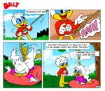  anatid anseriform avian bird comic dialogue duck duo hi_res joaoppereiraus 