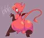 2_horns 666 2023 anus armwear artist_name balls big_balls big_butt big_penis black_latex black_wings blue_tongue bottom_heavy brown_anus butt claw_pose clothing colored curvy_figure demon demon_humanoid digital_drawing_(artwork) digital_media_(artwork) dozighost elbow_gloves english_text eyeliner eyeshadow fangs footwear genitals glans glistening glistening_balls glistening_body glistening_butt glistening_genitalia glistening_hair glistening_latex glistening_skin glistening_thighs gloves hair handwear high_heels horn huge_butt humanoid imp latex latex_armwear latex_clothing latex_elbow_gloves latex_gloves latex_handwear latex_legwear legwear long_tail looking_at_viewer looking_back looking_back_at_viewer makeup male open_mouth open_smile penis perineum pose purple_glans rear_view red_balls red_body red_hair red_horn red_penis red_perineum red_skin red_tail red_vulva shaded shoes signature simple_background small_wings smile solo spade_tail symbol tail teeth text thick_thighs tongue watermark wide_hips wings