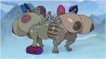 16:9 2025 alien anthro areola avian big_breasts big_butt borisalien breasts butt claws digital_media_(artwork) female genitals glistening glistening_areola glistening_body glistening_breasts glistening_legs glistening_skin glistening_thighs hair halo_(series) hand_holding hi_res huge_breasts huge_butt huge_hips huge_thighs hyper hyper_breasts hyper_butt kig-yar looking_at_viewer microsoft nipples nude pink_hair purple_hair ranged_weapon ruuhtian_(kig-yar) scalie short_stack thick_thighs vulva weapon wide_hips widescreen xbox_game_studios