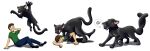 2018 2_heads 6_legs absurd_res biped black_body black_nose blue_eyes bottomwear brown_hair claws clothed clothing colored conjoined denim denim_bottomwear denim_clothing duo entwined_tails eyewear felid feral footwear fully_clothed glasses goo_transformation hair hi_res human human_to_feral jeans latex licking licking_lips living_latex male mammal merging multi_head nude open_mouth pantherine pants paws pictographics pink_inner_ear pounce quadruped shirt shoes simple_background sitting sitting_on_ground smile species_transformation speech_bubble standing t-shirt tail tail_coil tomek1000 tomek1000_(character) tongue tongue_out topwear transformation transformation_sequence walking white_background wolferion yellow_sclera