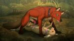 16:9 animal_genitalia balls black_pawpads brown_body brown_fur canid canine duo fennec_fox feral fox fur genitals hi_res male male/male mammal orange_body orange_fur pawpads red_body red_fur sheath size_difference thorn193 true_fox widescreen