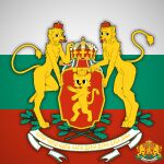 1:1 absurd_res anthro anthrofied bulgaria bulgarian_flag coat_of_arms crown cyrillic_text digitigrade felid flag group headgear hi_res lion male mammal nude pantherine text unknown_artist