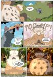 2025 avian belly big_belly canid canine canis comic digestion duo english_text fatal_vore female female_pred feral fidchellvore forest lyla_the_honey_buzzard male mammal oral_vore outside overweight plant same_size_vore speech_bubble text tree vore wolf