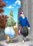 5_fingers absurd_res anthro balls big_balls big_bulge big_penis biped blue_clothing blue_hoodie blue_topwear bulge canid canine canis claws clothed clothing cloud disproportionate_balls disproportionate_genitalia duo english_text fennec_fox fingers fox genitals green_clothing green_hoodie green_topwear hair hi_res hoodie huge_balls huge_bulge huge_penis hyper hyper_balls hyper_bulge hyper_genitalia hyper_penis male mammal owligatorstudios penis raijen serge tail text topwear true_fox wolf
