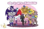 anthro armor arthropod bat_pony bulge changeling couch_meme equid equine flash_sentry_(mlp) friendship_is_magic group hasbro hi_res horn horse male male/male mammal mr.brapion musclegut muscular my_little_pony mythological_creature mythological_equine mythology pegasus royal_guard_(mlp) shining_armor_(mlp) size_difference thorax_(mlp) unicorn wings