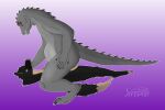 absurd_res anthro anthro_lizard arxur_(the_nature_of_predators) back_spikes belly big_butt black_body black_fur bodily_fluids butt chado_(chaddyboy) cum cum_inflation cum_inside duo ear_tuft fat_thighs fur furry_tail genital_fluids grey_body grey_scales hand_on_leg hand_on_thigh hi_res inflation lizard male male/male mammal marsupial penetration penile penile_penetration purple_eyes reptile scales scalie screpter sex side_view spikes spikes_(anatomy) submissive submissive_male tail tan_body tan_fur the_nature_of_predators thick_thighs tuft vexor_(character) watermark wide_hips yellow_eyes yotul_(the_nature_of_predators)