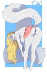 2025 anal anal_penetration anthro anthro_penetrated areola bent_over biped blonde_hair blue_eyes bottomwear breasts butt buttplug buttplug_in_ass buttplug_insertion clothed clothed_anthro clothed_female clothing digital_media_(artwork) domestic_cat felid feline felis female female_penetrated fur genitals hair hi_res katfishcom long_hair long_tail looking_at_viewer mammal nipples no_underwear object_in_ass partially_clothed partially_clothed_anthro partially_clothed_female penetration plug_(sex_toy) plug_insertion rear_view sex_toy sex_toy_in_ass sex_toy_insertion simple_background skirt skirt_only smile solo standing tail topless topless_anthro topless_female vulva white_body white_fur white_tail