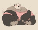 5_fingers anthro areola barazoku biceps big_muscles big_nipples big_pecs black_nose blush blush_lines bodily_fluids clothed clothed_anthro clothed_male clothing deltoids digital_drawing_(artwork) digital_media_(artwork) duo ear_blush eliott_(theor) eyebrows fingers fist flat_colors frown fur gloves_(marking) grey_body grey_ears grey_eyebrows grey_fur growth half-length_portrait hi_res huge_muscles huge_pecs humanoid_hands hyper hyper_muscles looking_forward male male_anthro mammal markings monotone_background motion_lines multicolored_body multicolored_fur muscle_growth muscular muscular_anthro muscular_male mustelid nipples otter pecs pink_areola pink_clothing pink_nipples pink_shirt pink_t-shirt pink_topwear portrait sea_otter shirt simple_background simple_eyes solo_focus sweat t-shirt theor theor_(character) three-quarter_view topwear torn_clothing torn_shirt torn_t-shirt torn_topwear trapezius triceps wardrobe_malfunction whiskers white_body white_fur