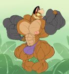 2018 5_fingers abs anthro anthrofied anus bat batty_koda biceps big_muscles big_pecs biped black_ears brown_body brown_fur bulge clenched_teeth clothing colored detailed df43_(artist) digital_drawing_(artwork) digital_media_(artwork) erect_nipples ferngully fingers flat_colors flexing flexing_bicep forest fur genitals glance gradient_sky green_sky grey_arms hair hi_res huge_muscles huge_pecs humanoid_hands hyper hyper_muscles hyper_pecs leaf looking_at_viewer macro male mammal megabat multicolored_body multicolored_fur muscular navel nipples open_mouth open_smile outside pecs penis pink_inner_ear pink_nipples pinup plant pose puffy_anus purple_clothing purple_thong purple_underwear rainforest red_eyes ribs sky small_hands smile smiling_at_viewer snout solo standing tan_body tan_chest tan_fur tan_hair teeth thick_arms thick_calves thick_thighs thong tree two_tone_body two_tone_fur underwear vein veiny_penis wide_hips yellow_sclera
