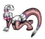 5_fingers 5_toes absurd_res all_fours alpha_channel anthro armwear bedroom_eyes big_tail bite biting_lip black_markings bra breasts butt choker claws clothing digitigrade eyelashes eyeshadow facial_markings feet female finger_claws fingers frilly frilly_bra frilly_choker frilly_clothing frilly_legwear frilly_sleeves frilly_stockings frilly_topwear frilly_underwear furgonomics glistening glistening_bra glistening_choker glistening_clothing glistening_jewelry glistening_legwear glistening_necklace glistening_stockings glistening_underwear grey_body grey_claws grey_markings grey_scales head_markings hi_res humanoid_hands janek5 jewelry legwear lingerie long_tail makeup markings narrowed_eyes neck_markings necklace nylon nylon_stockings nylons paws pink_bra pink_choker pink_clothing pink_jewelry pink_legwear pink_necklace pink_sleeves pink_stockings pink_underwear pit_viper pupils rattle_(anatomy) rattlesnake red_clothing red_legwear red_sleeves red_stockings reptile scaled_body scales scalie seductive sleeves slit_pupils smile snake snout sparkling_bra spek_(spe) stockings striped_body striped_markings striped_tail stripes tail tail_clothing tail_markings tail_stocking tapering_tail teal_eyes teeth thick_tail toe_claws toes topwear translucent translucent_clothing translucent_legwear translucent_sleeves translucent_stockings underwear ventral_scales viper western_diamondback_rattlesnake white_body white_scales white_tail