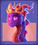 2025 absurd_res accessory activision crown detailed detailed_scales digital_media_(artwork) dragon feral half-length_portrait headgear headshot_portrait hi_res horn jewelry king male mythological_creature mythological_scalie mythology plaguedogs123 portrait purple_body purple_eyes purple_scales royalty scales scalie solo spyro spyro_the_dragon