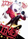 2_antennae absurd_res clothed clothing darkner deltarune electronics english_text eyeless for_a_head hi_res humanoid jqbunny male microphone necktie not_furry object_head open_mouth pointy_nose screen screen_face screen_head solo suit television tenna_(deltarune) text tv_head undertale_(series)