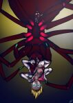 2019 4_arms 8_breasts anus arachnid areola arthropod blonde_hair bodily_fluids breast_fondling breast_grab breast_play breasts clothing colored drider drinking_pussy_juice dungeons_and_dragons female fondling genital_fluids genitals glowing glowing_eyes gradient_background gwen_stacy hair halcy0n hand_on_breast hand_on_own_breast hasbro hi_res humanoid insect_legs looking_at_viewer mid_transformation multi_arm multi_breast multi_leg multi_limb multi_nipple nipples nipples_through_clothes non-mammal_breasts non-mammal_hair non-mammal_nipples non-mammal_vulva presenting_vulva red_body self_fondle self_grope simple_background smile solo spider spread_vulva undressing upside_down vaginal_fluids vulva wizards_of_the_coast