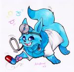  cosplay doctor doctor_mario eevee eeveelution glaceon halloween holidays hotcoffeecat nintendo pills pok&eacute;mon pok&eacute;mon_(species) shiver_(shivereevee) simple_background video_games 